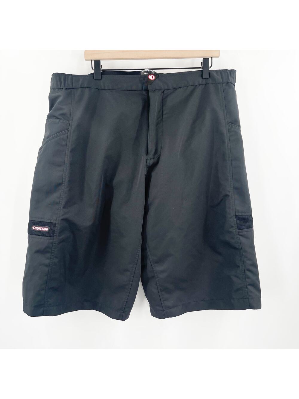 PEARL IZUMI Cycling Shorts Size XXL Black Attached Padding Padded Liner Chino